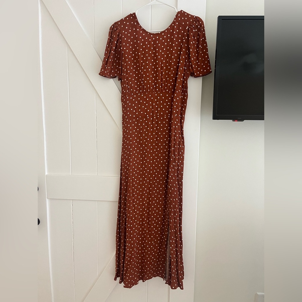 AFRM Midi Polka Dot Dress